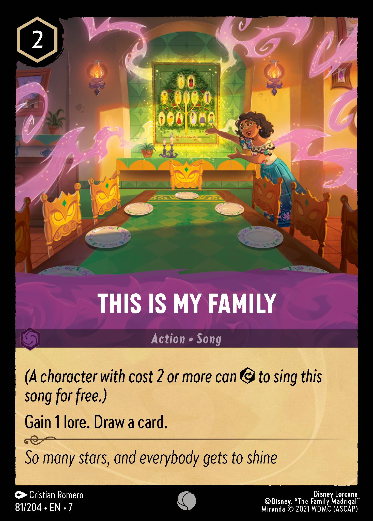 This Is My Family Disney Lorcana card
