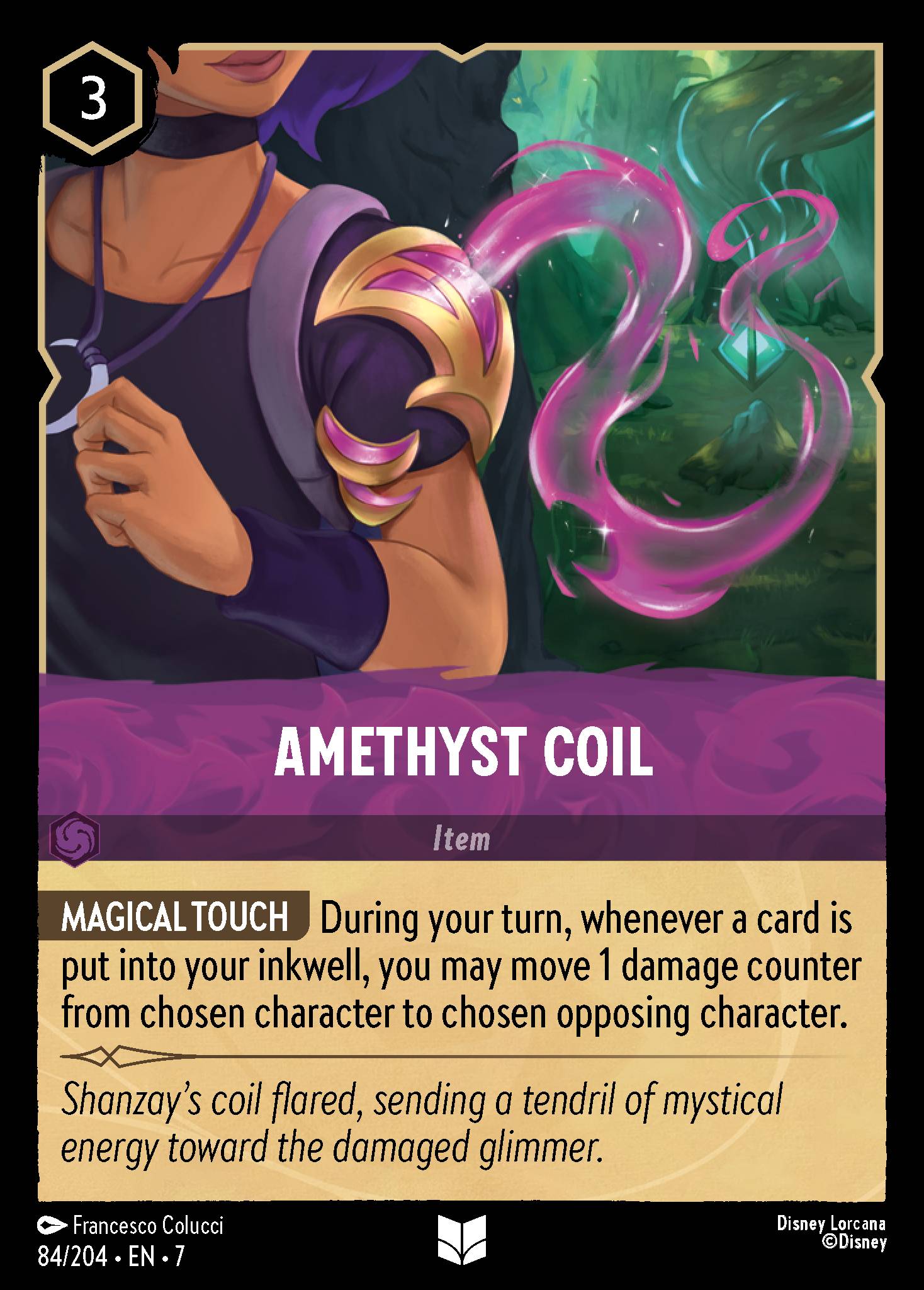 Amethyst Coil Disney Lorcana card