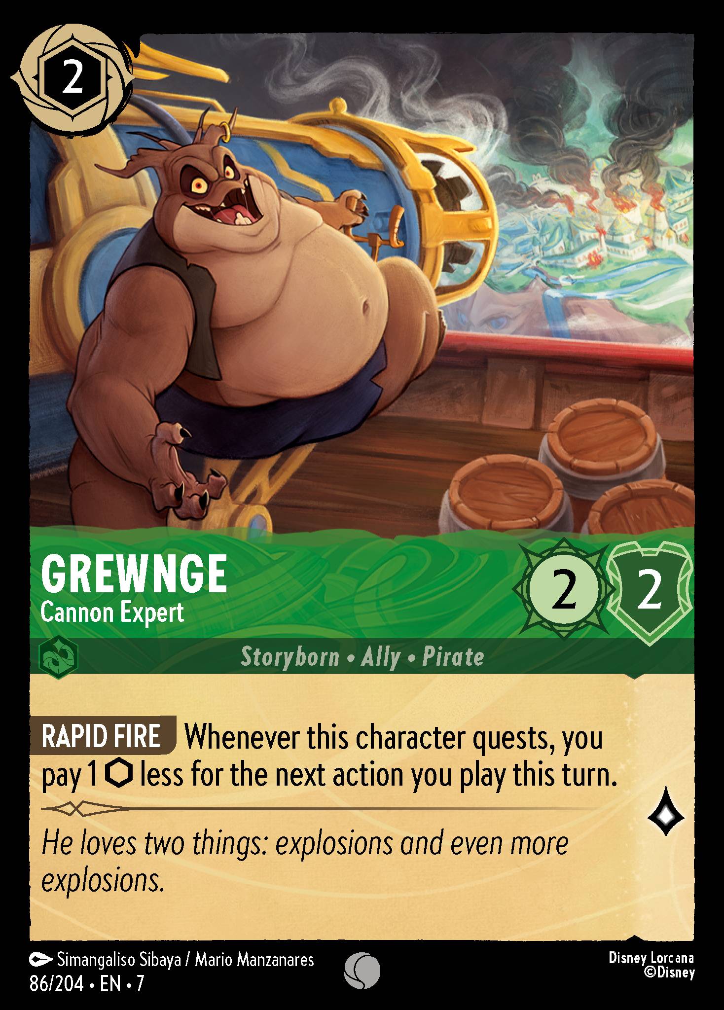Grewnge — Cannon Expert Disney Lorcana card