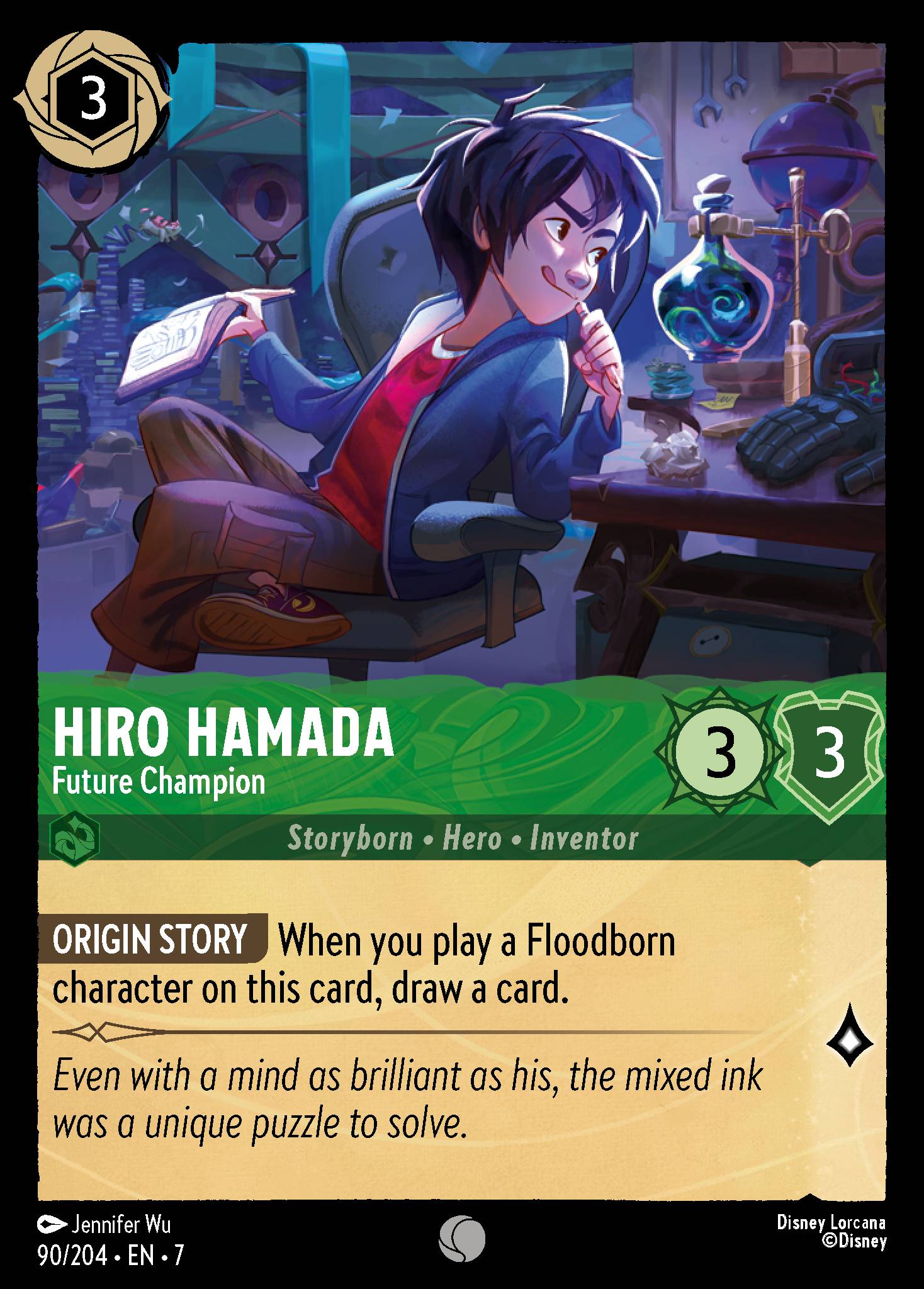 Hiro Hamada — Future Champion Disney Lorcana card