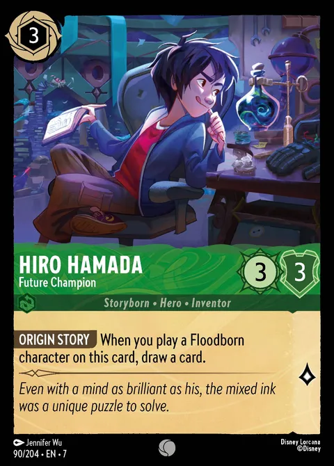 Hiro Hamada — Future Champion Disney Lorcana card