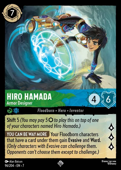 Hiro Hamada — Armor Designer Disney Lorcana card
