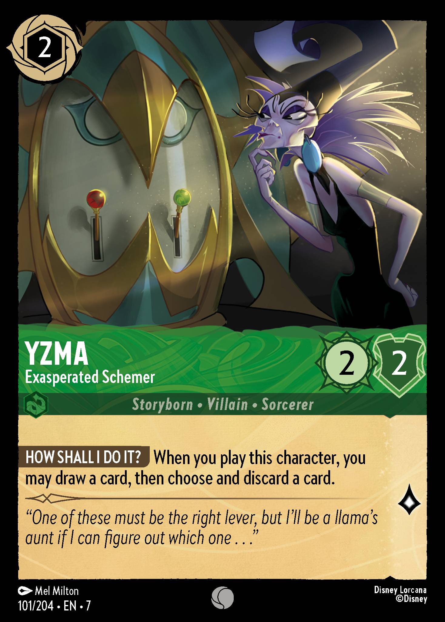 Yzma — Exasperated Schemer Disney Lorcana card