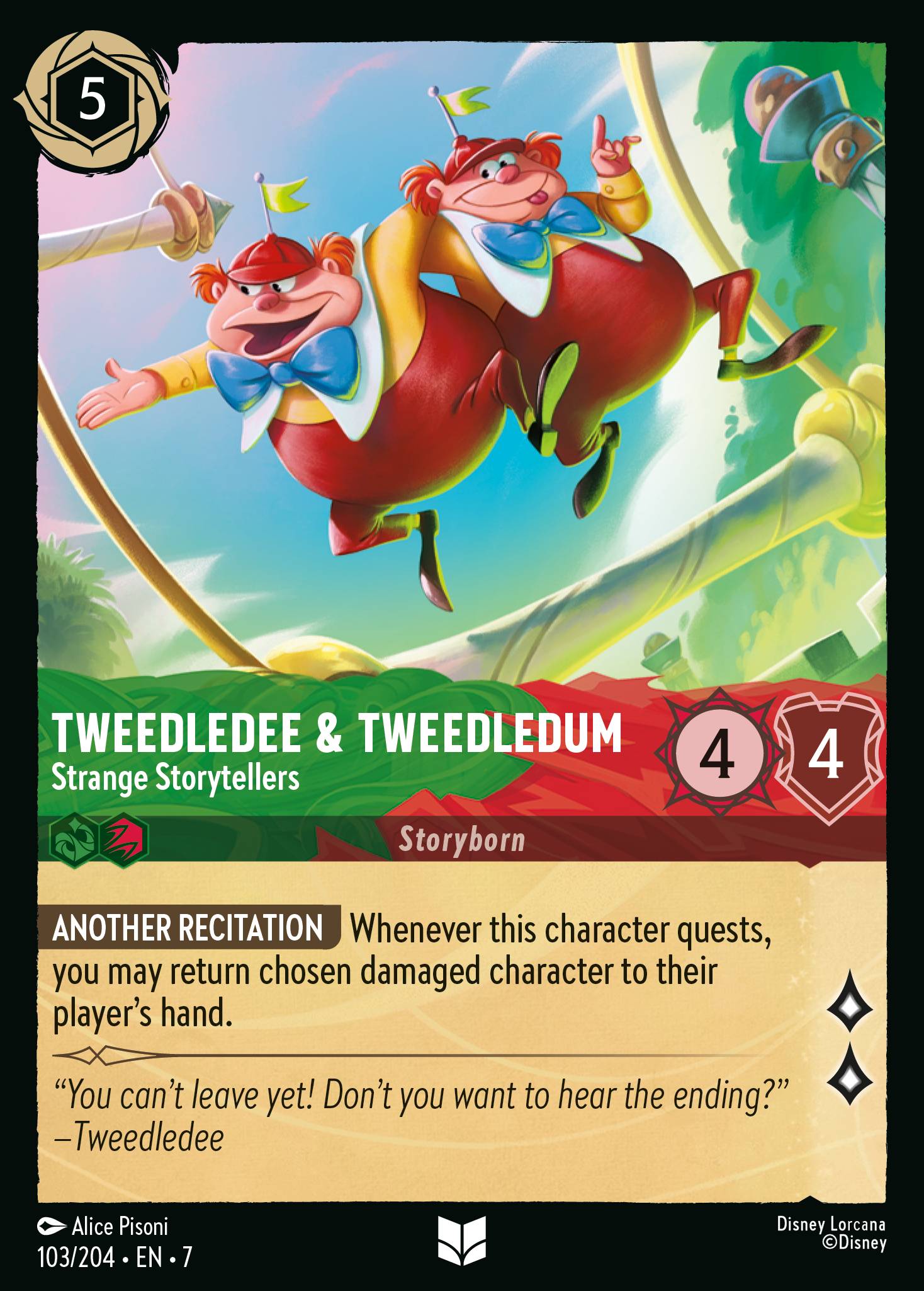Tweedledee & Tweedledum — Strange Storytellers Disney Lorcana card
