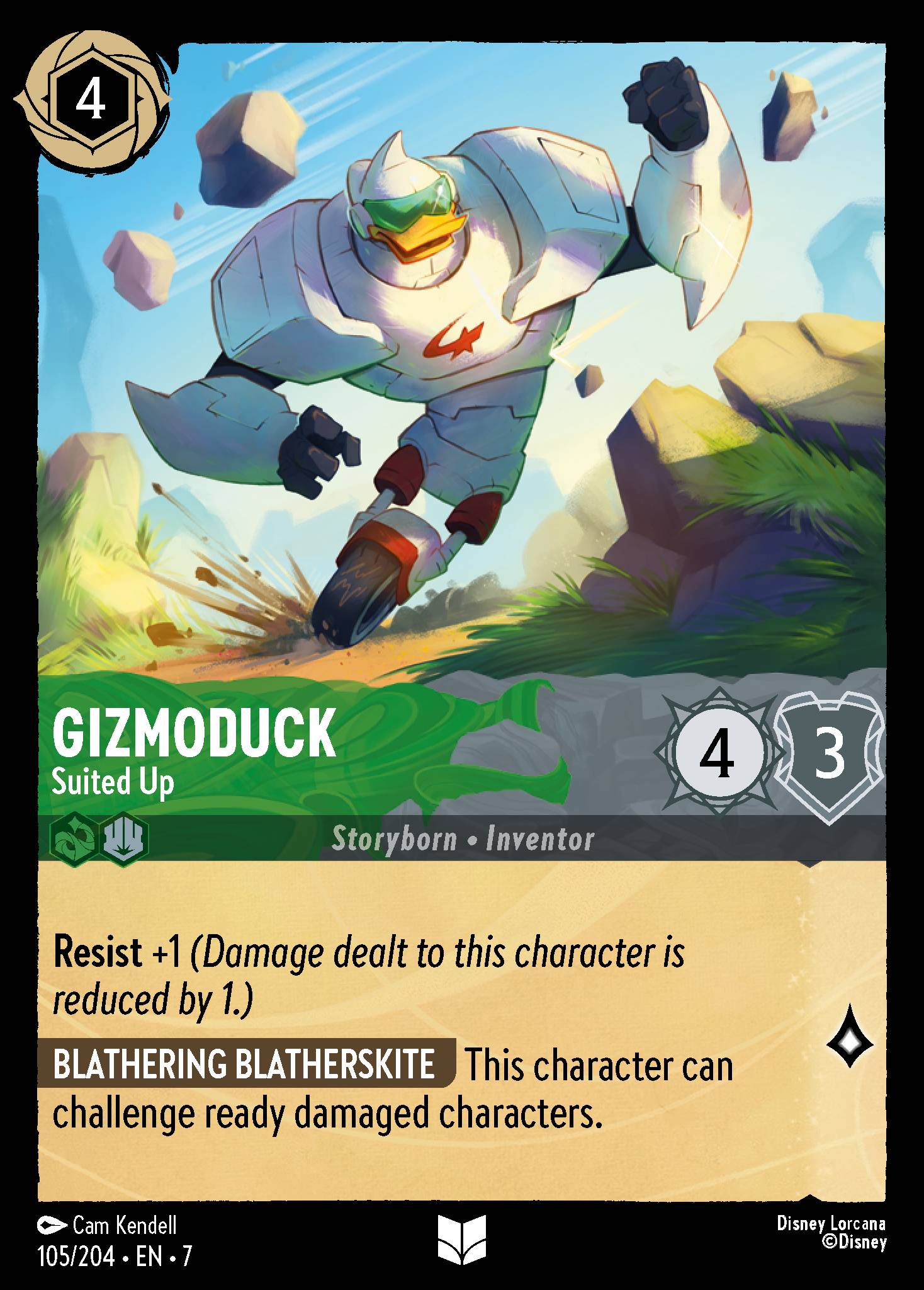 Gizmoduck — Suited Up Disney Lorcana card