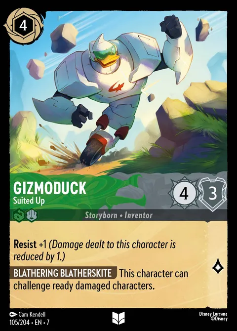Gizmoduck — Suited Up Disney Lorcana card