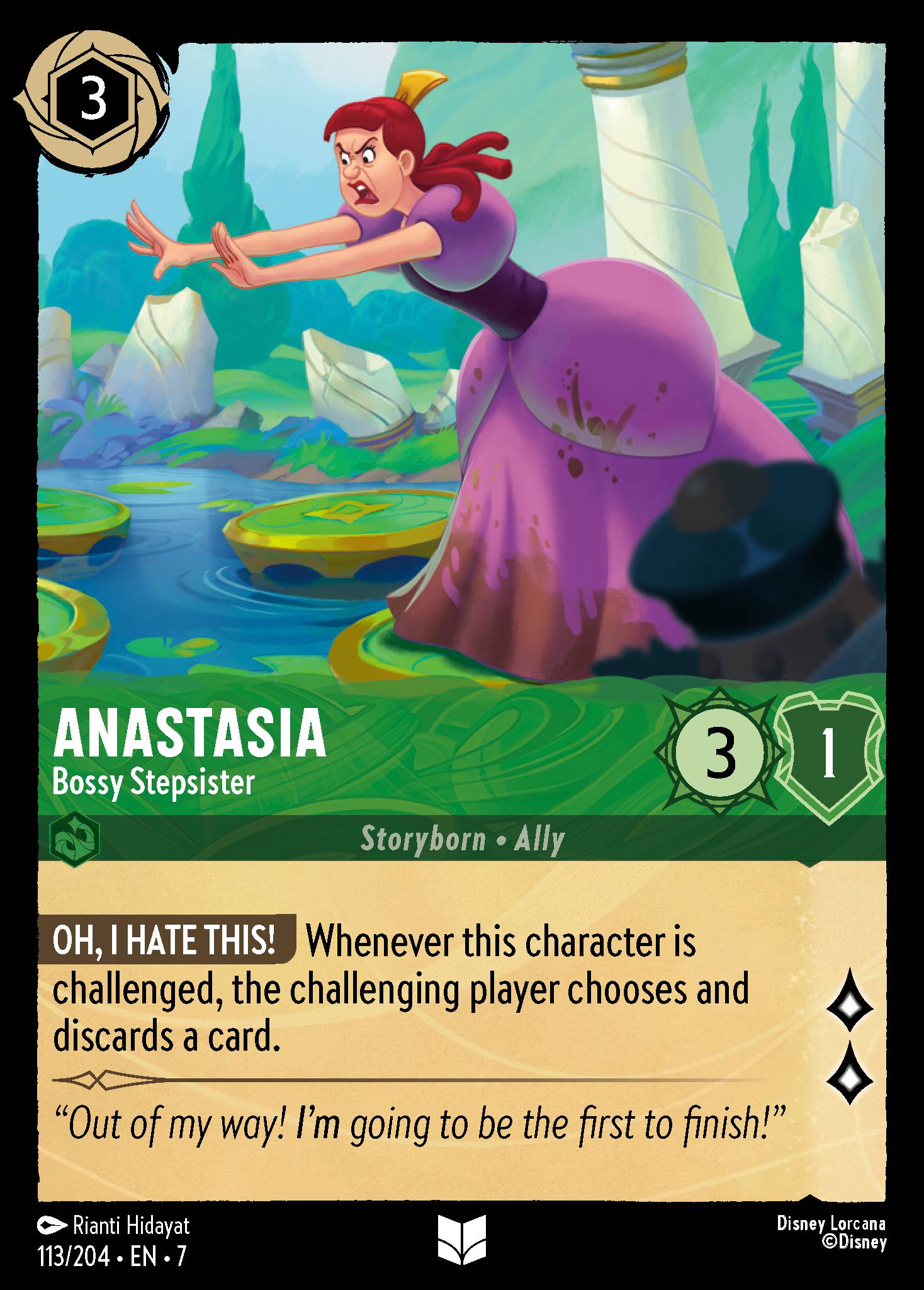 Anastasia — Bossy Stepsister Disney Lorcana card
