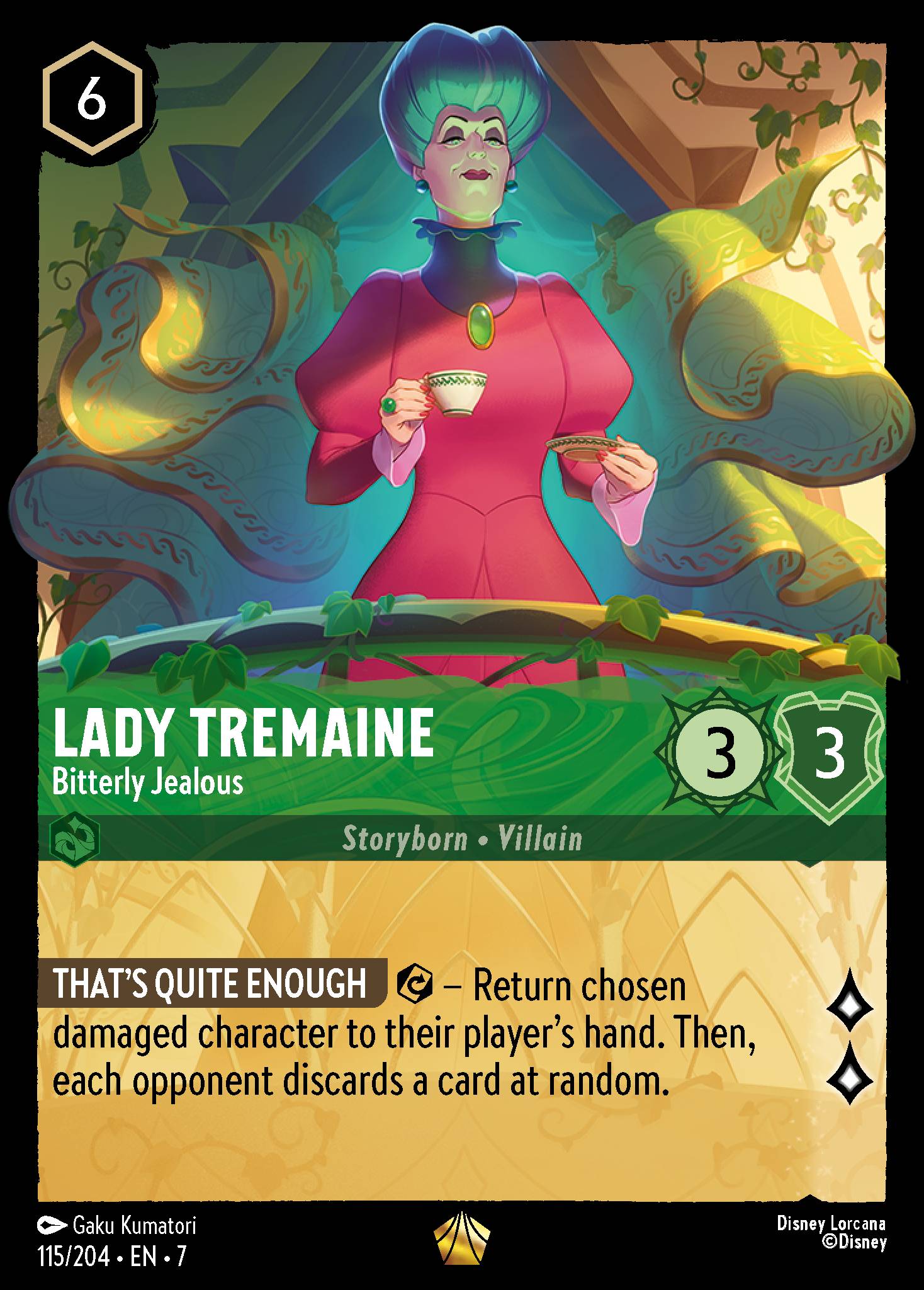 Lady Tremaine — Bitterly Jealous Disney Lorcana card
