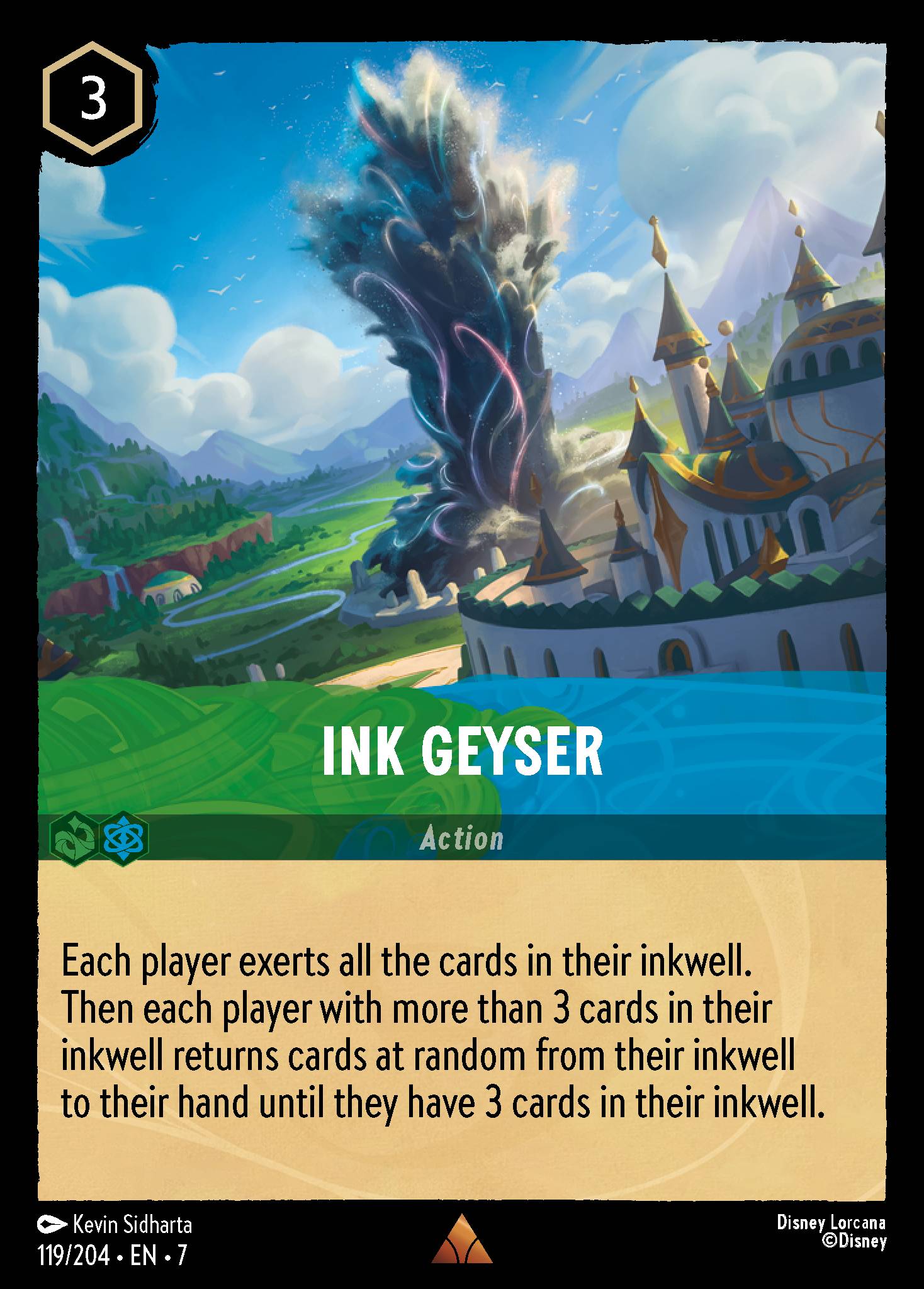 Ink Geyser Disney Lorcana card