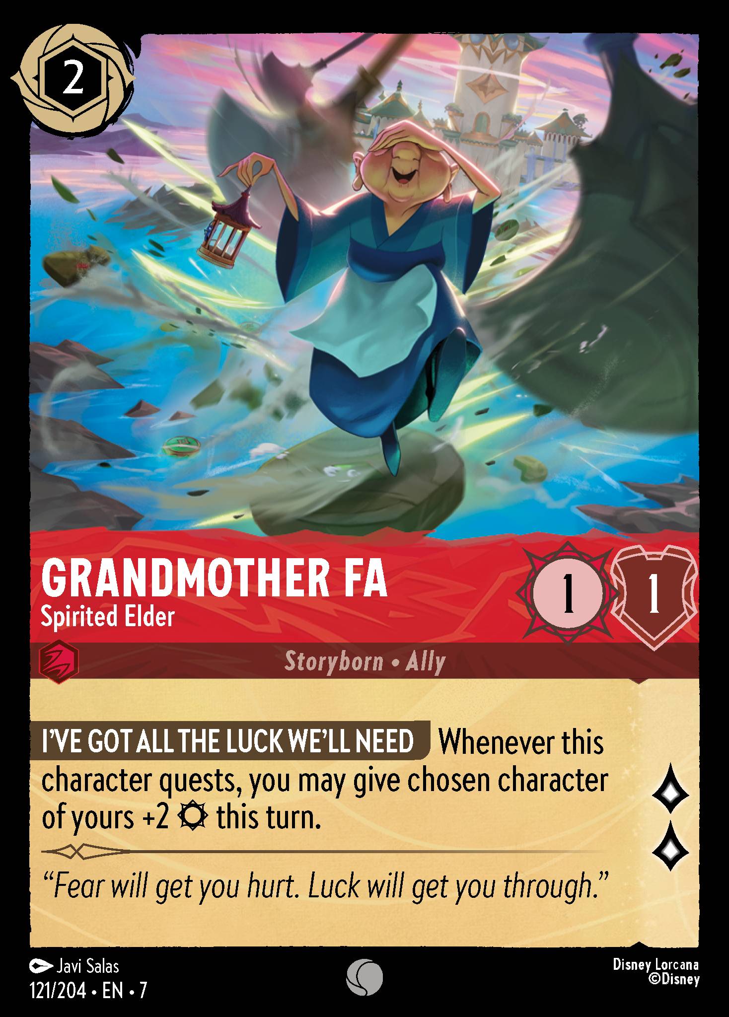 Grandmother Fa — Spirited Elder Disney Lorcana card