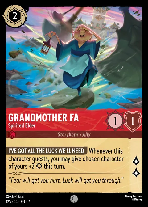 Grandmother Fa — Spirited Elder Disney Lorcana card