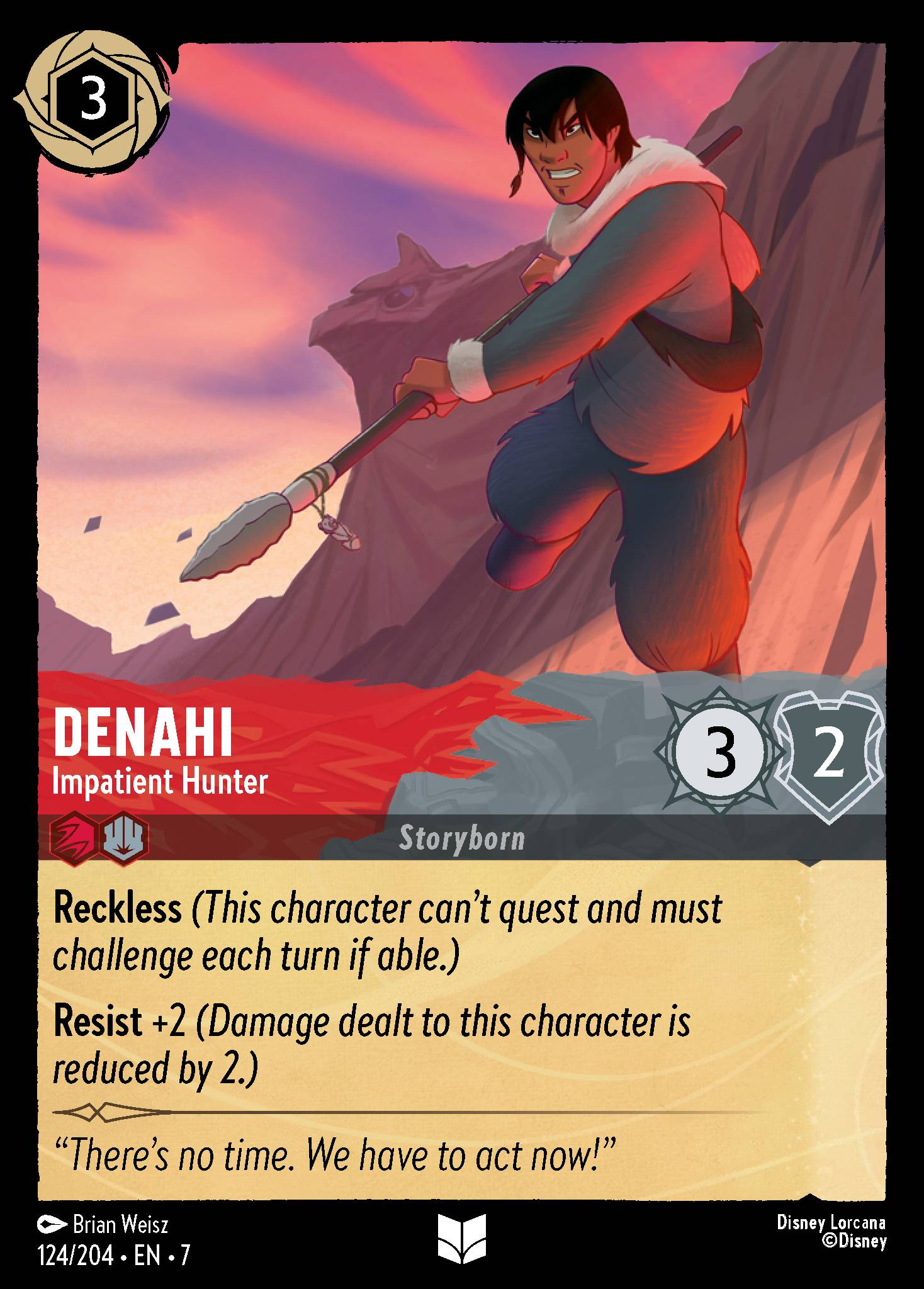 Denahi — Impatient Hunter Disney Lorcana card
