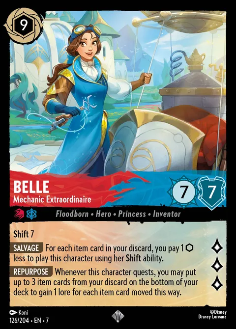 Belle — Mechanic Extraordinaire Disney Lorcana card