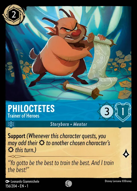 Philoctetes — Trainer of Heroes Disney Lorcana card