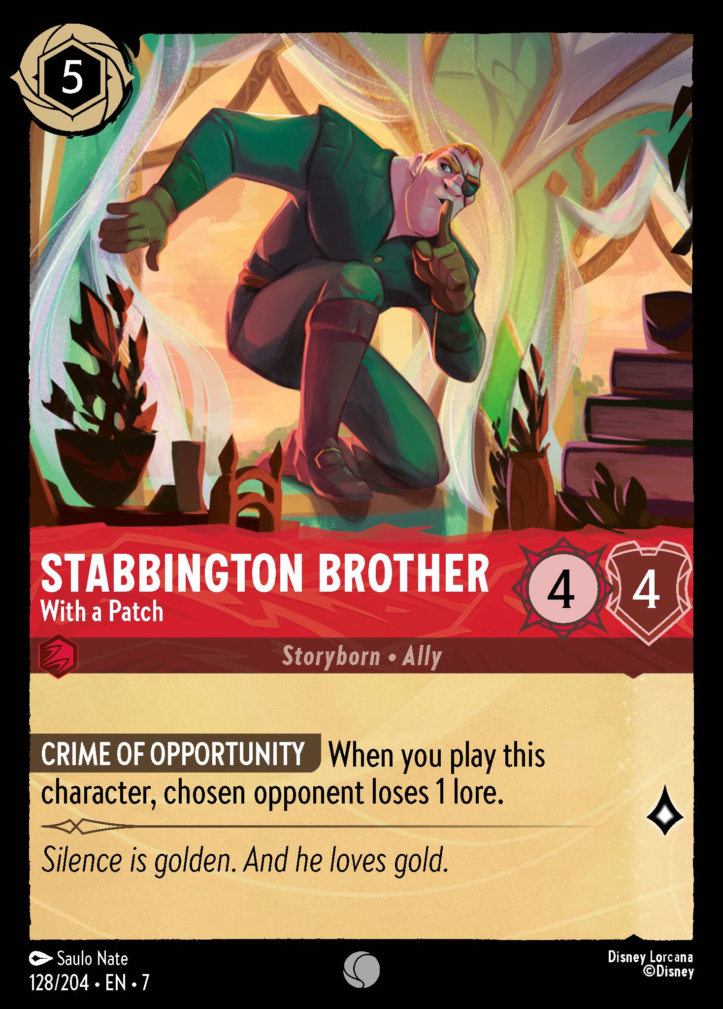 Stabbington Brother — With a Patch Disney Lorcana card