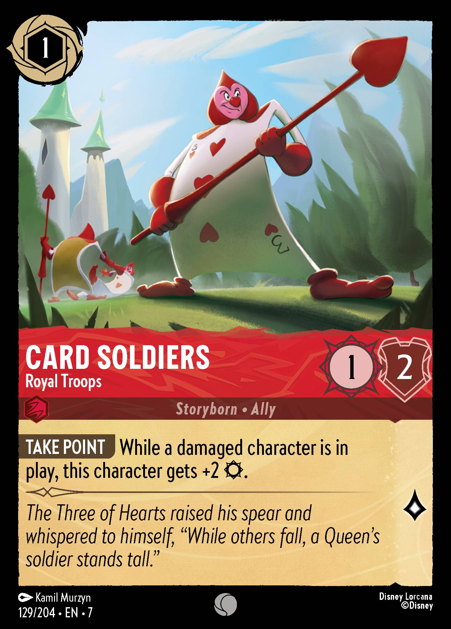 Card Soldiers — Royal Troops Disney Lorcana card