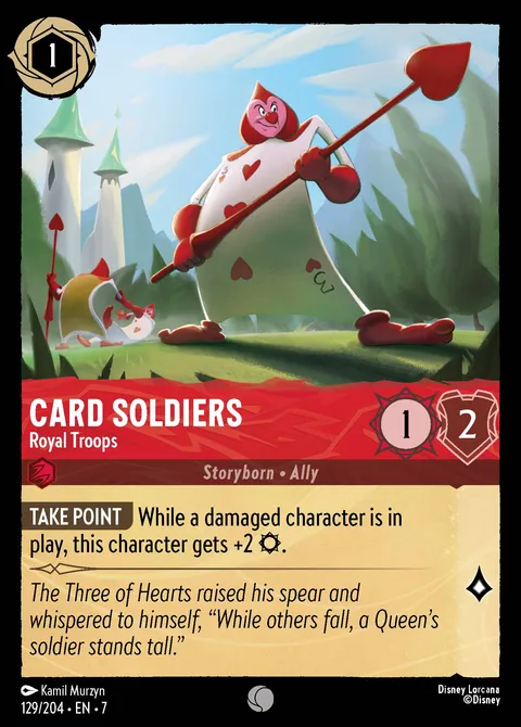 Card Soldiers — Royal Troops Disney Lorcana card