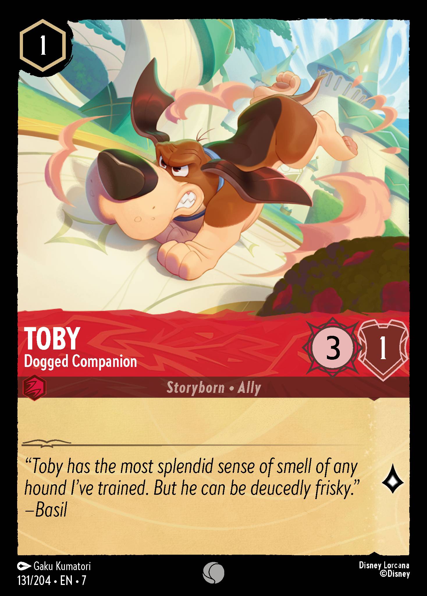 Toby — Dogged Companion Disney Lorcana card