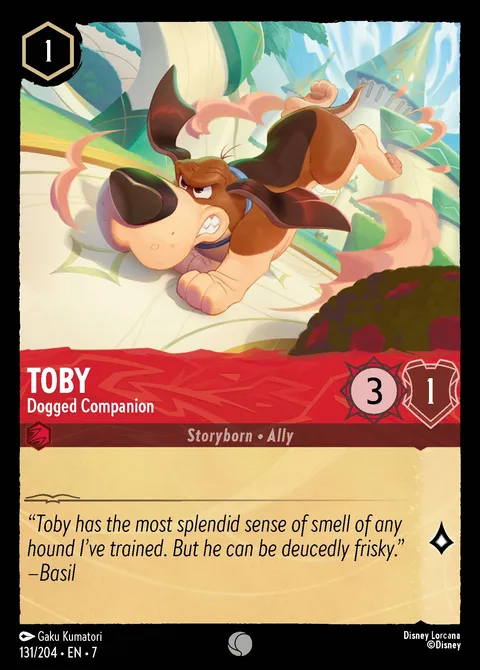 Toby — Dogged Companion Disney Lorcana card