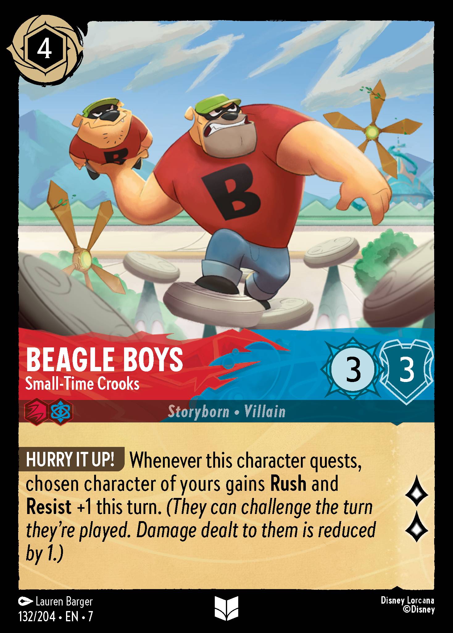 Beagle Boys — Small-Time Crooks Disney Lorcana card