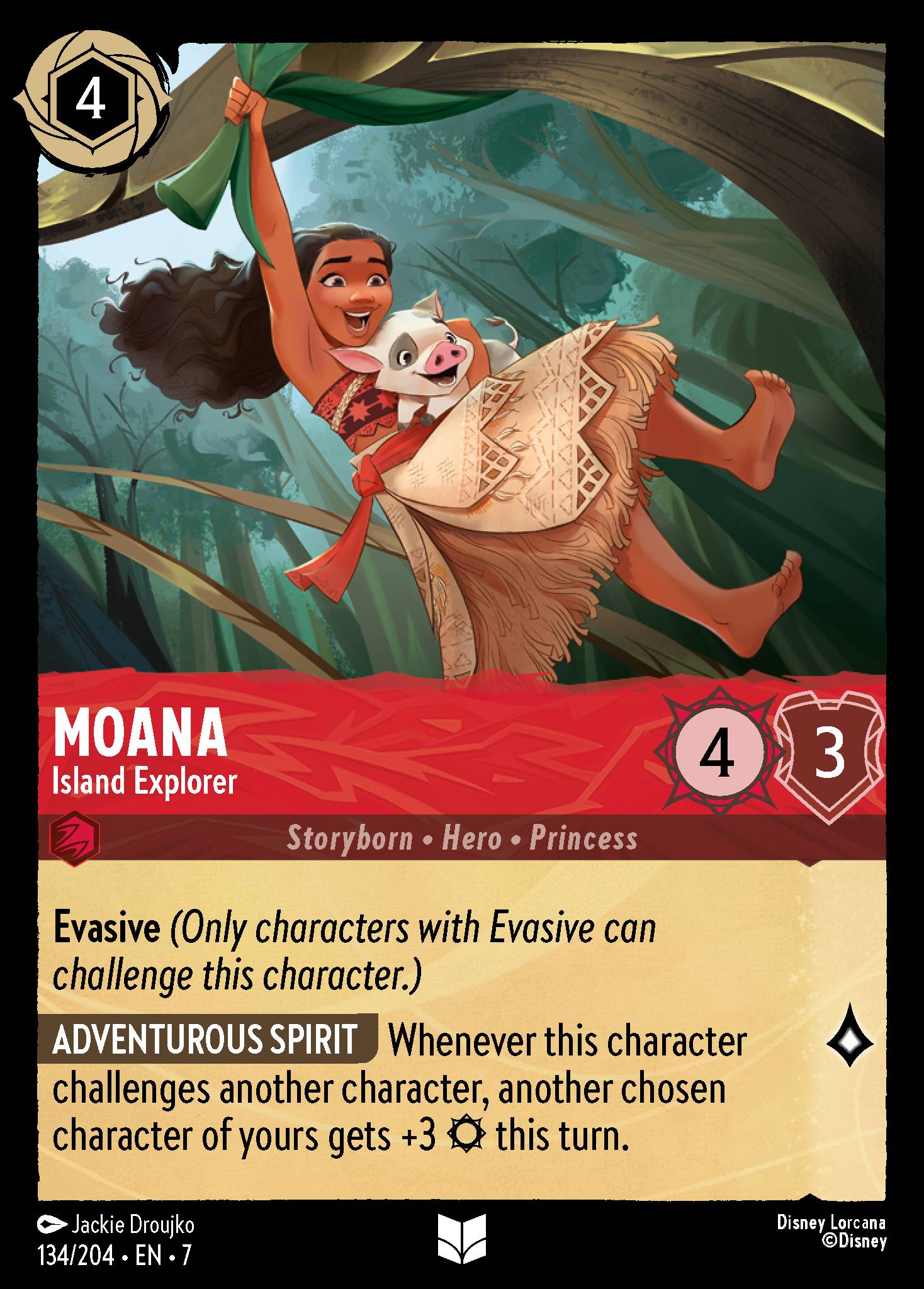 Moana — Island Explorer Disney Lorcana card