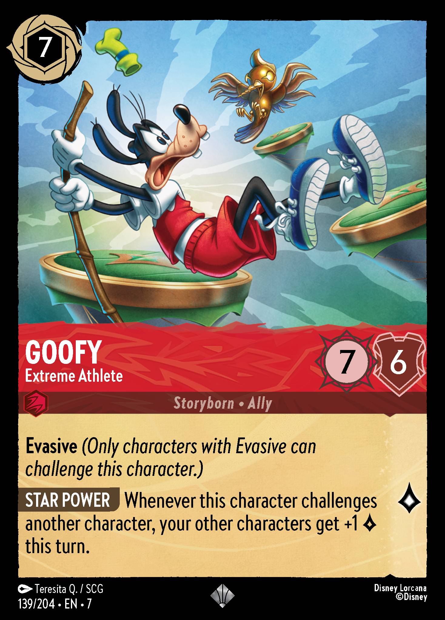 Goofy — Extreme Athlete Disney Lorcana card