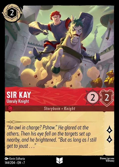 Sir Kay — Unruly Knight Disney Lorcana card