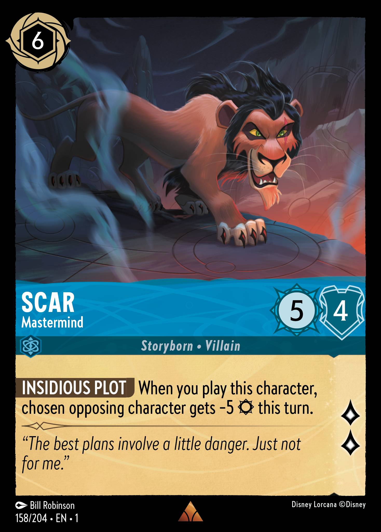 Scar — Mastermind Disney Lorcana card