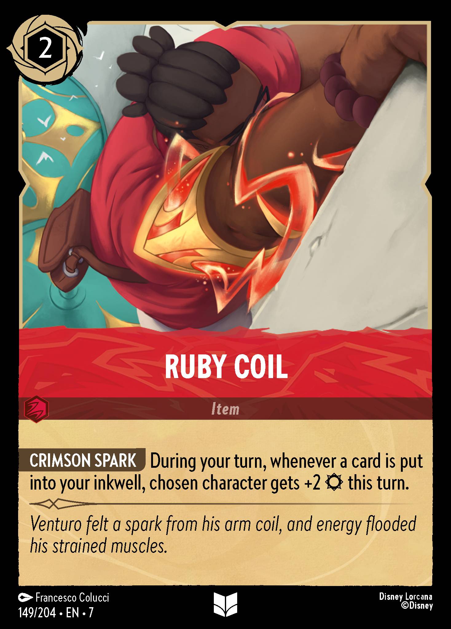 Ruby Coil Disney Lorcana card