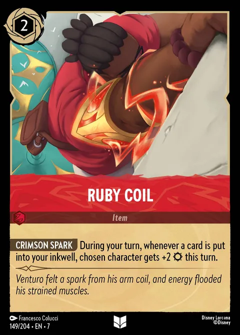 Ruby Coil Disney Lorcana card