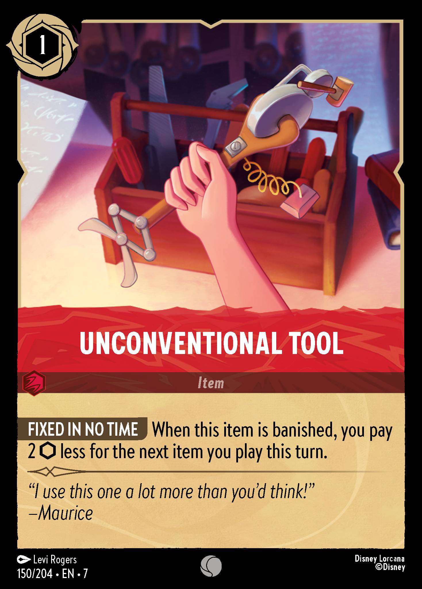 Unconventional Tool Disney Lorcana card