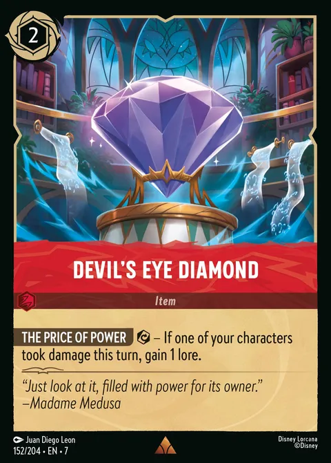 Devil's Eye Diamond Disney Lorcana card