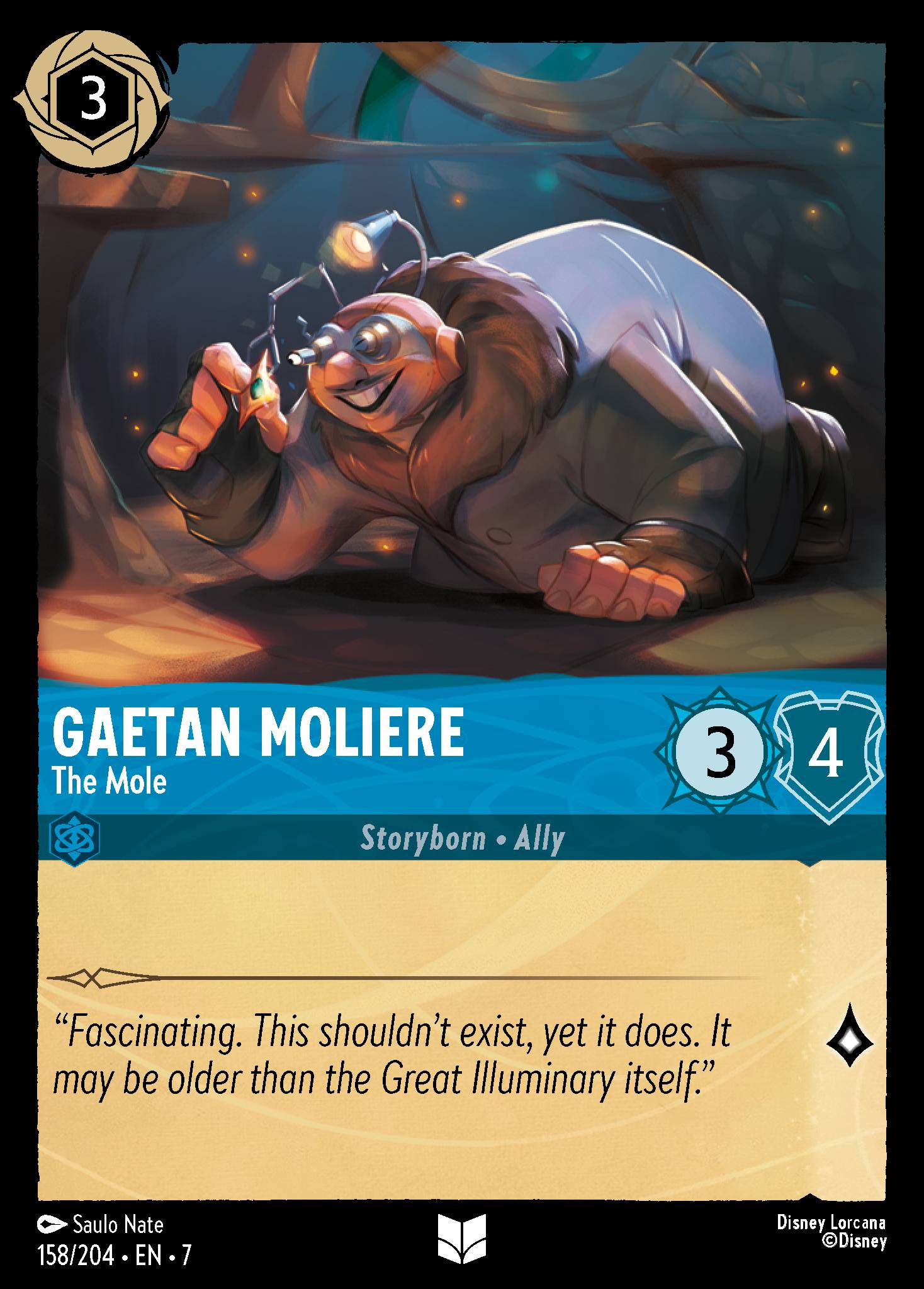 Gaetan Moliere — The Mole Disney Lorcana card