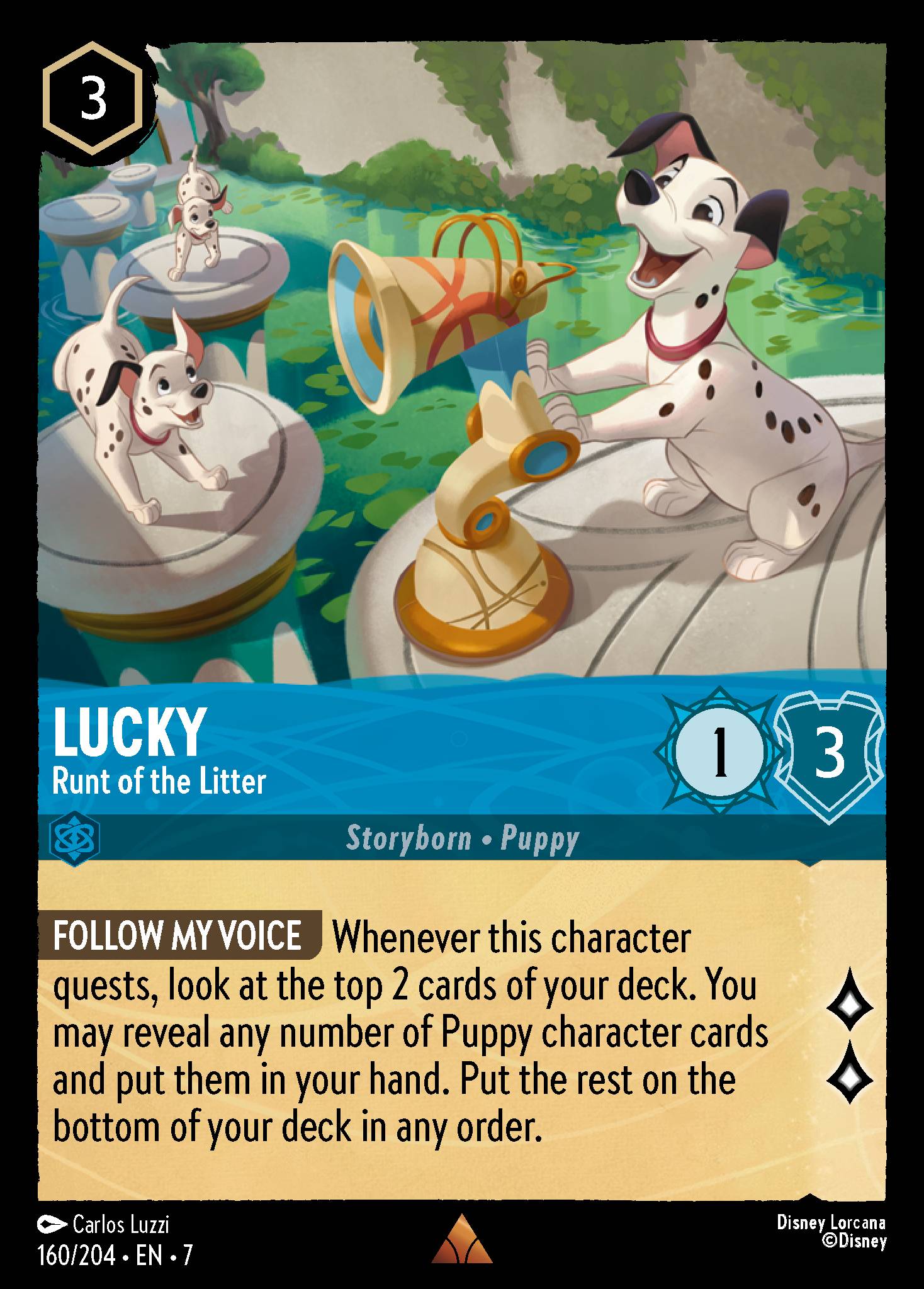 Lucky — Runt of the Litter Disney Lorcana card