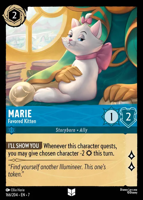 Marie — Favored Kitten Disney Lorcana card