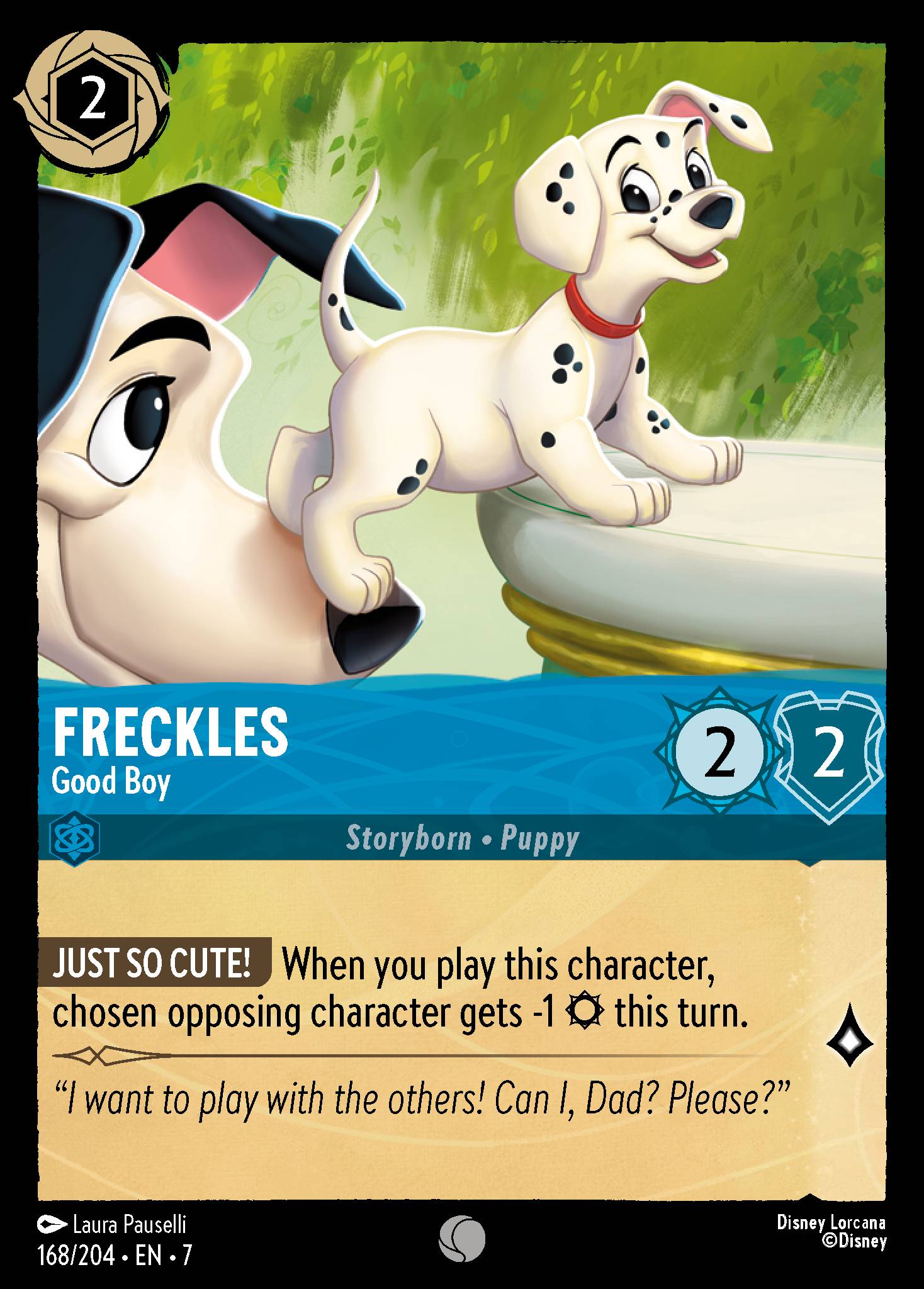 Freckles — Good Boy Disney Lorcana card