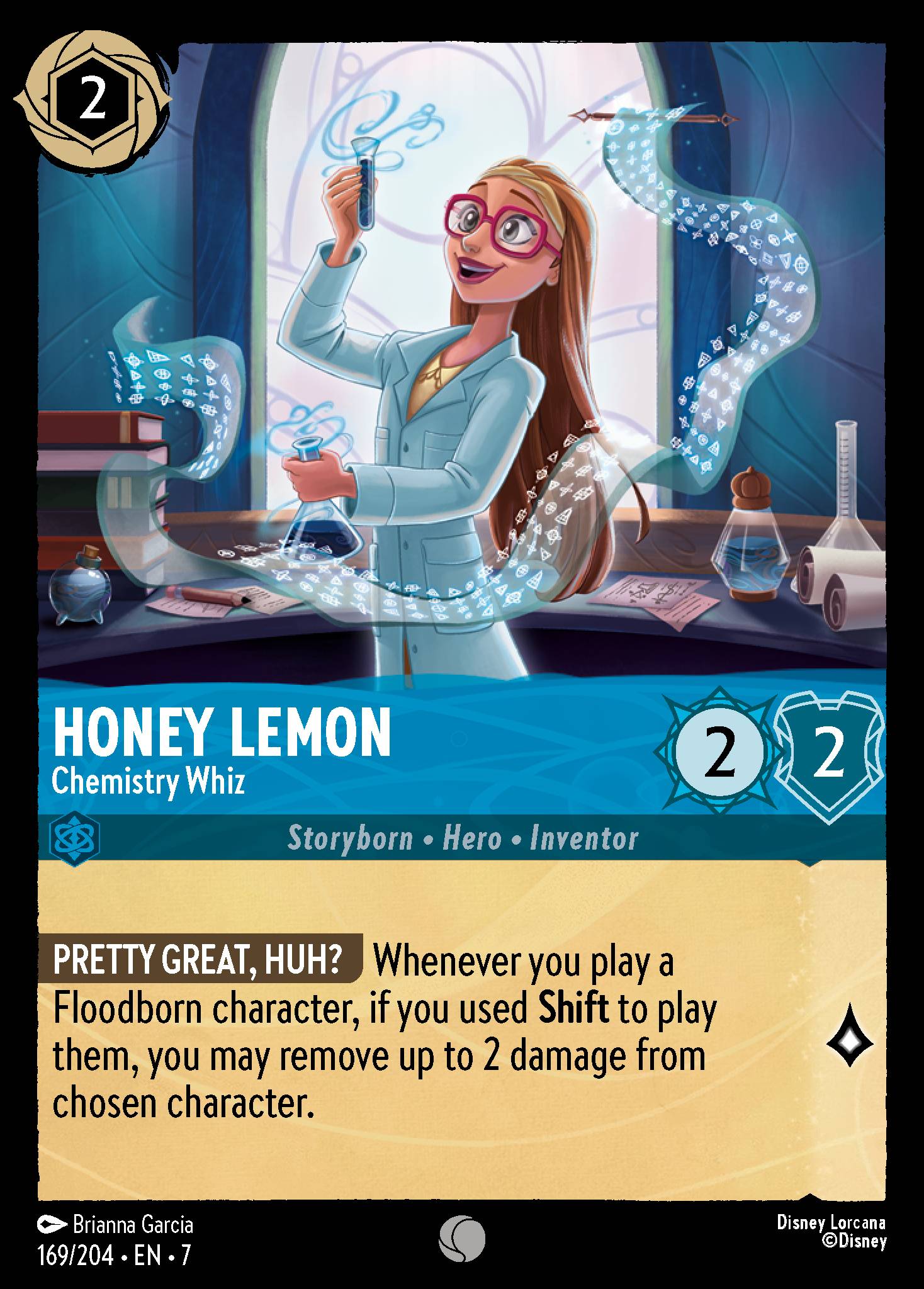 Honey Lemon — Chemistry Whiz Disney Lorcana card