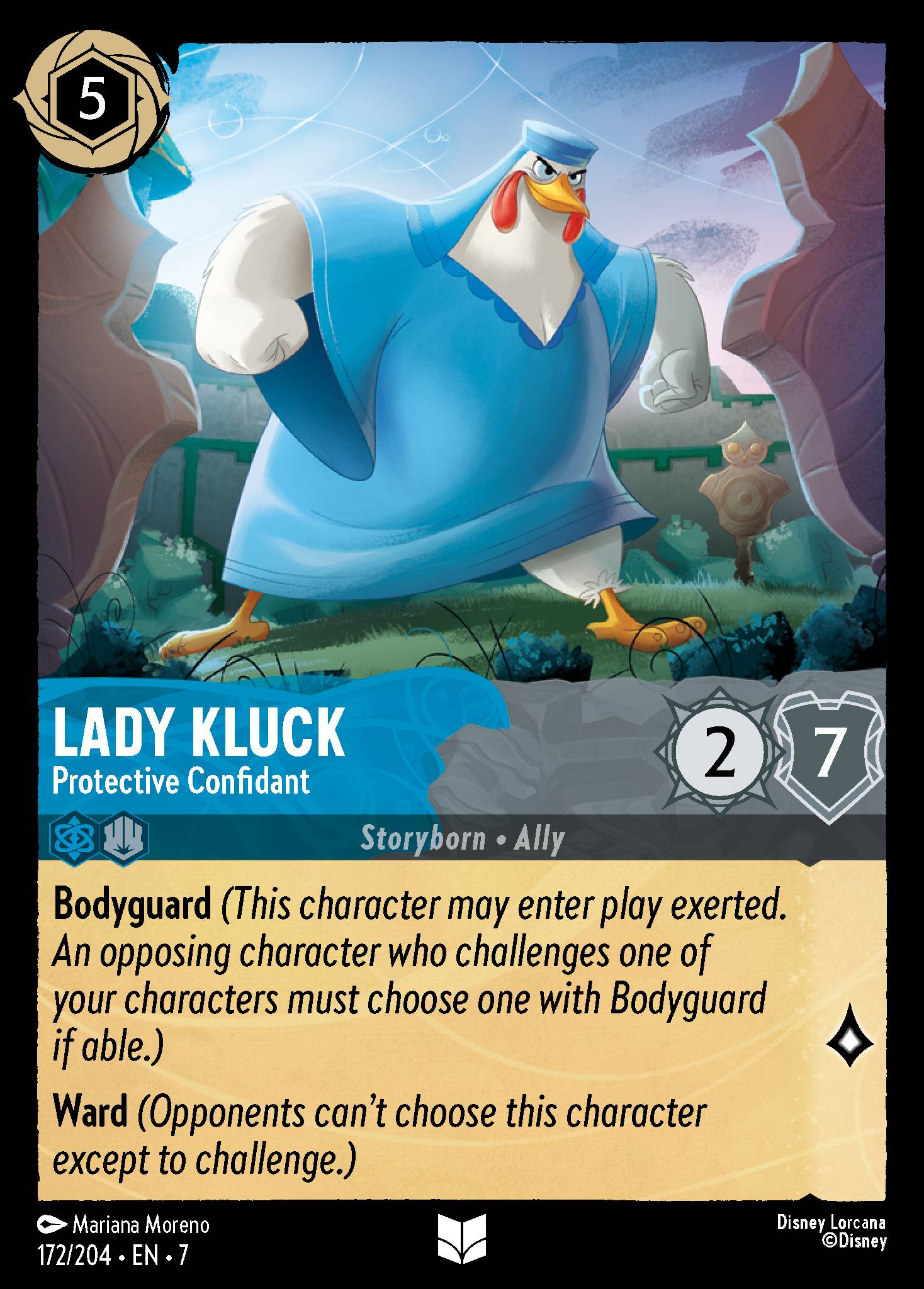 Lady Kluck — Protective Confidant Disney Lorcana card