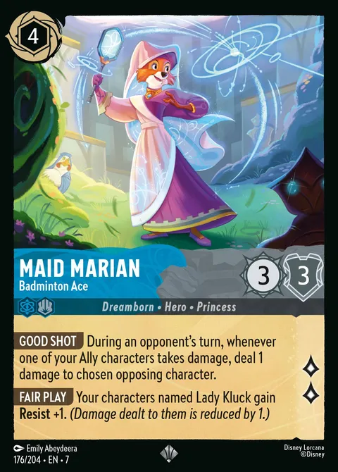 Maid Marian — Badminton Ace Disney Lorcana card