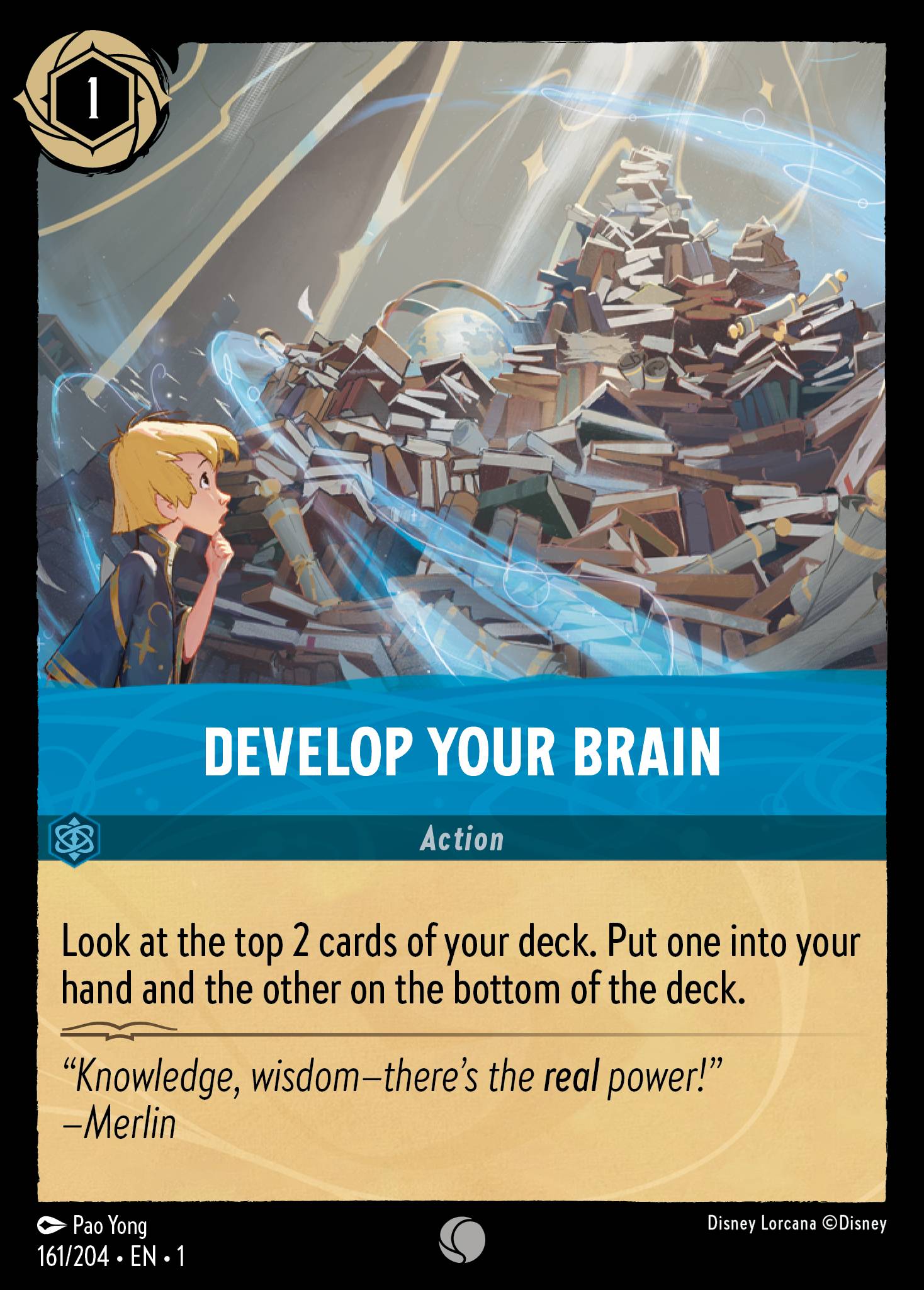 Develop Your Brain Disney Lorcana card