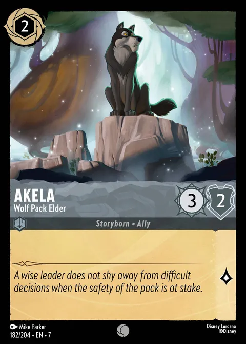 Akela — Wolf Pack Elder Disney Lorcana card