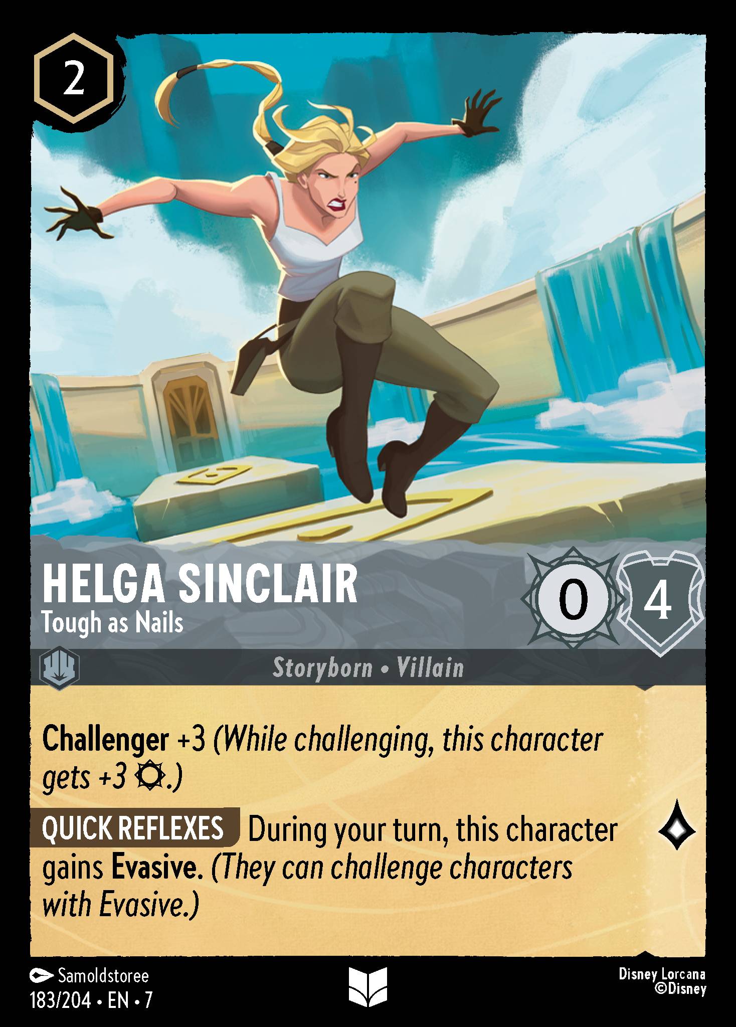 Helga Sinclair — Tough as Nails Disney Lorcana card