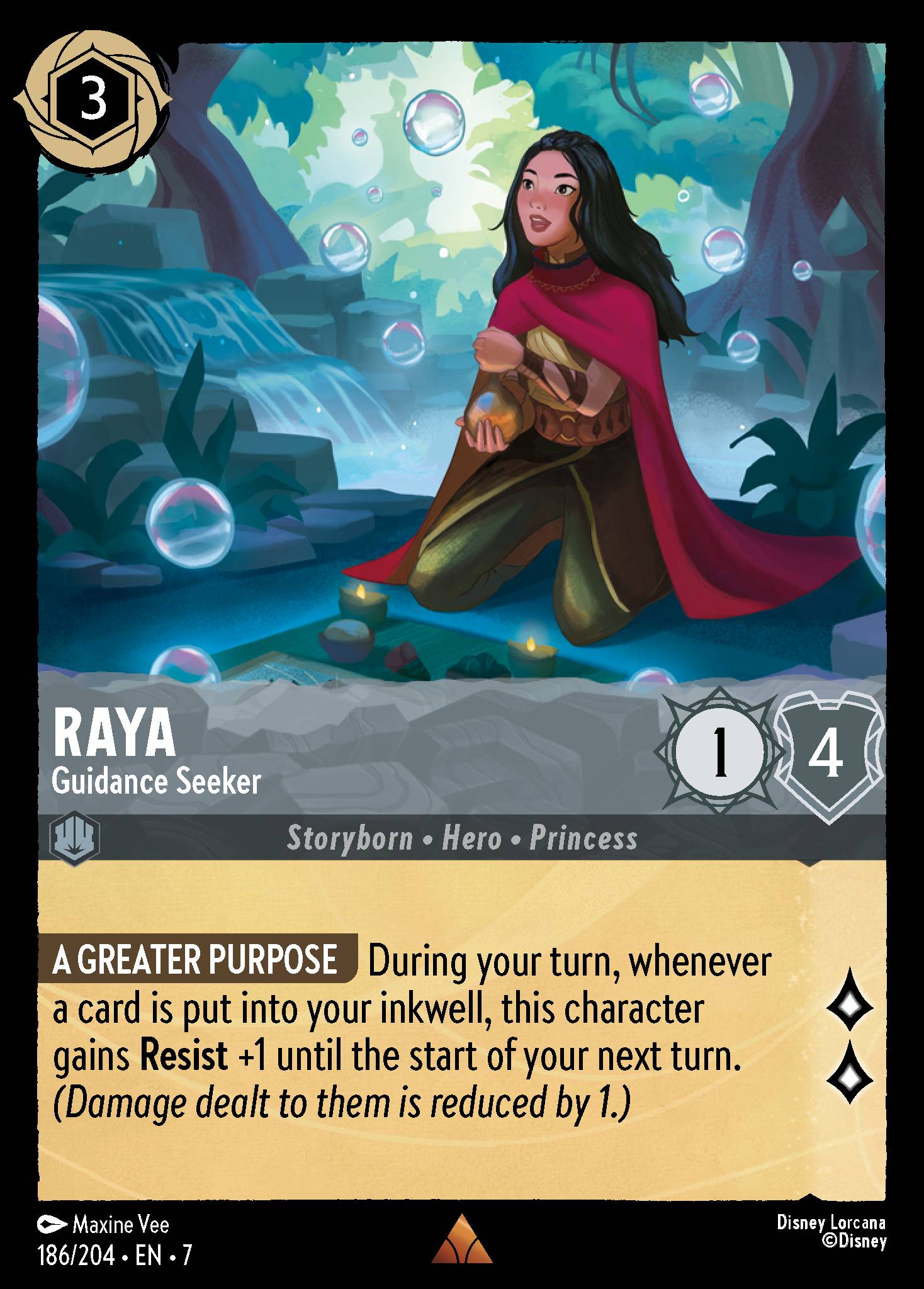 Raya — Guidance Seeker Disney Lorcana card