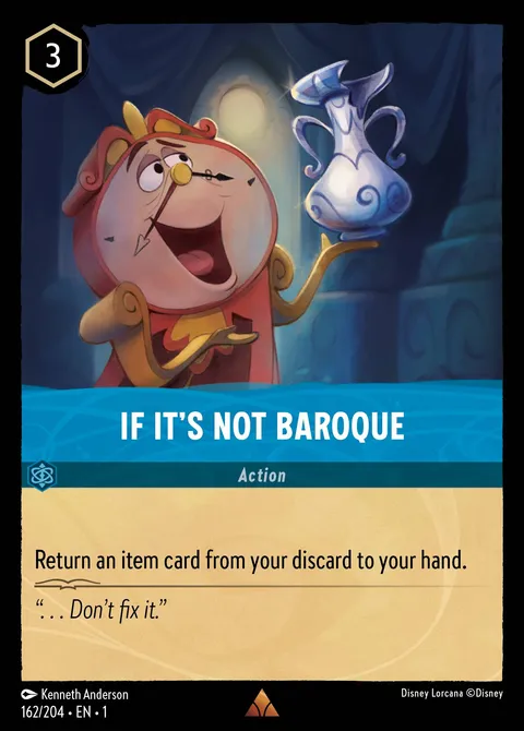 If it’s Not Baroque Disney Lorcana card