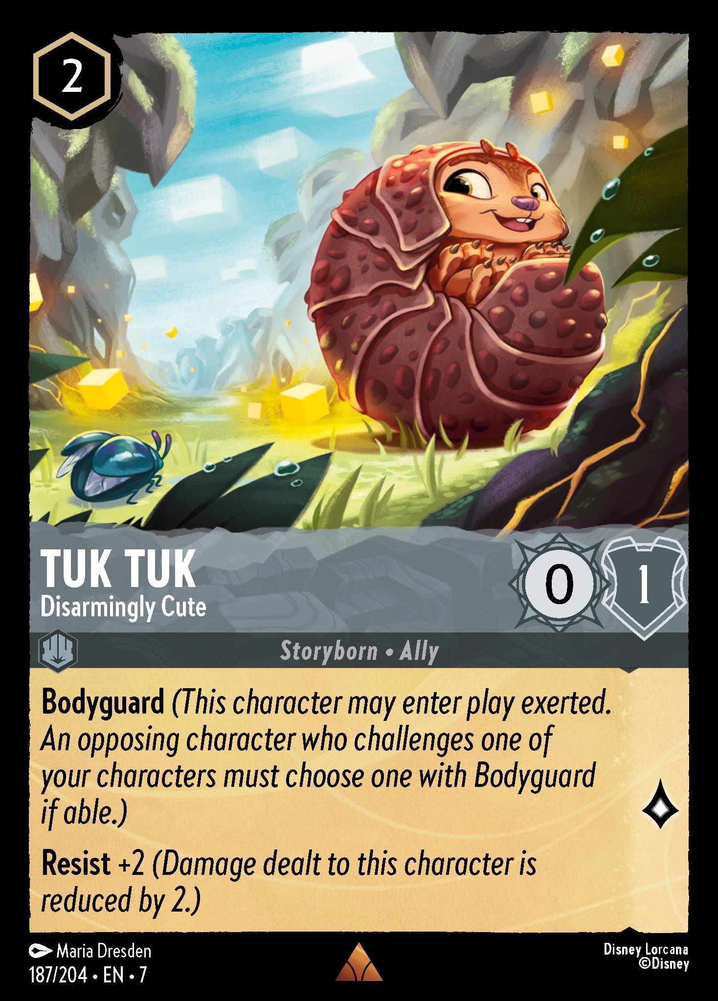 Tuk Tuk — Disarmingly Cute Disney Lorcana card