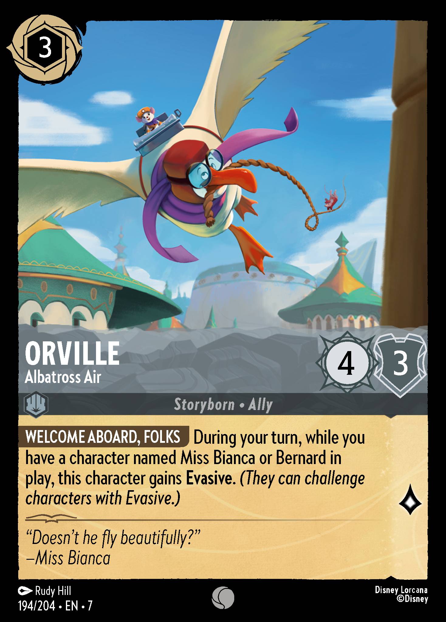 Orville — Albatross Air Disney Lorcana card