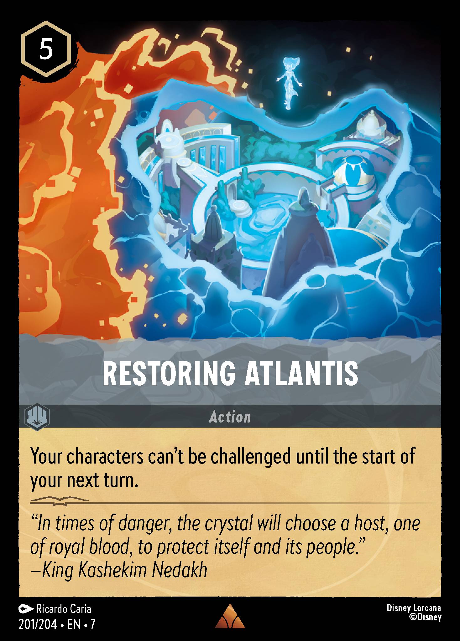 Restoring Atlantis Disney Lorcana card