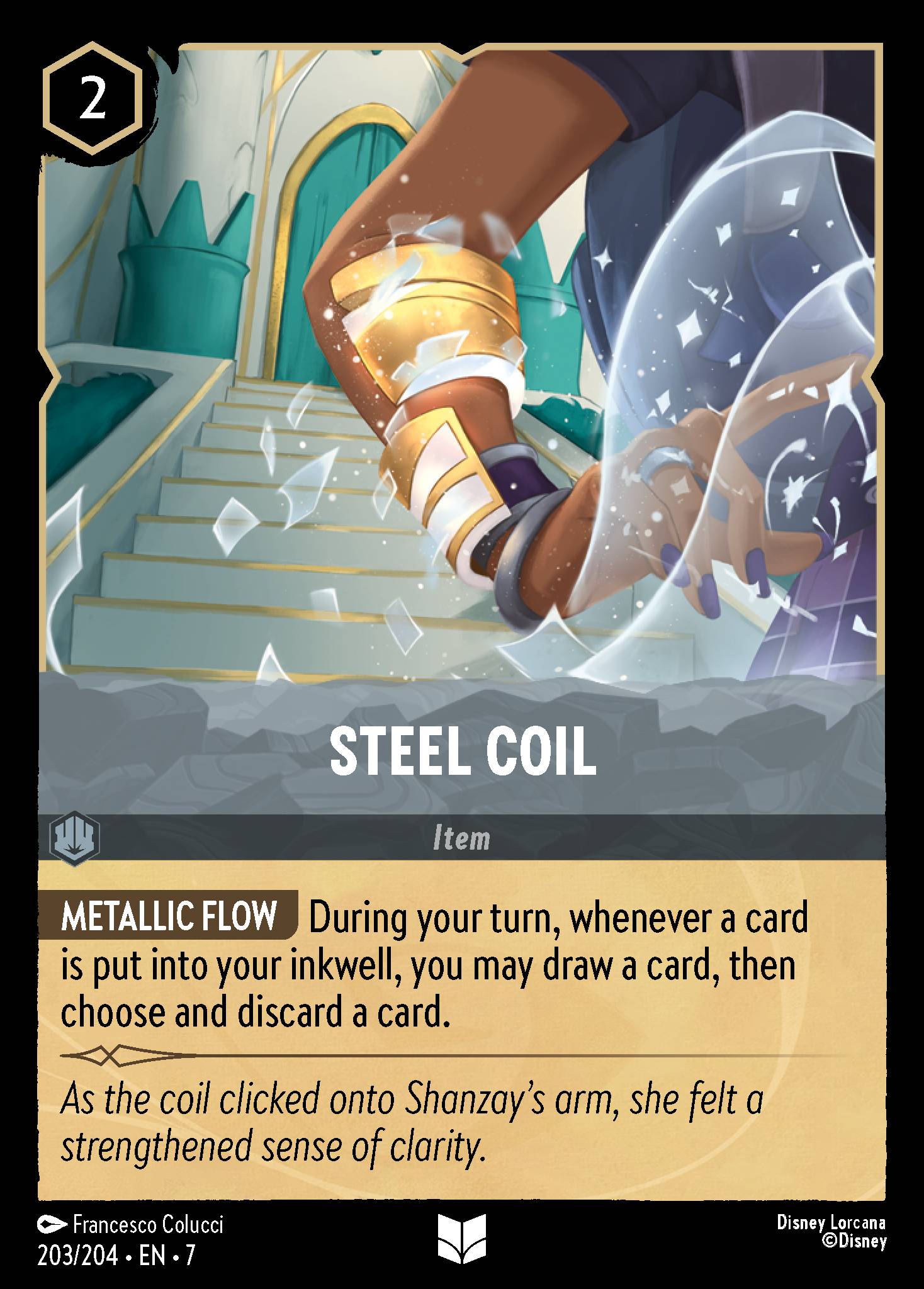 Steel Coil Disney Lorcana card