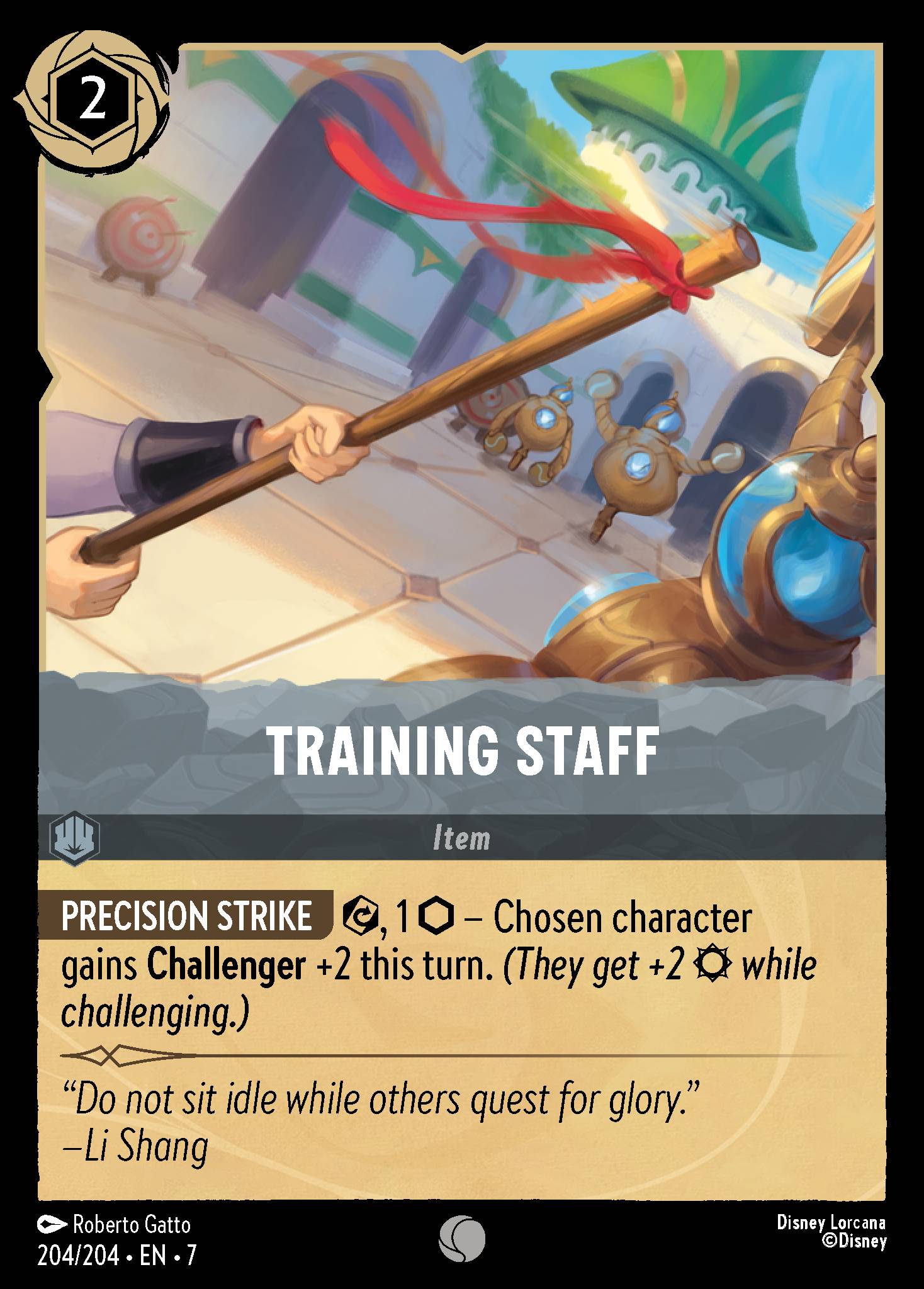 Training Staff Disney Lorcana card