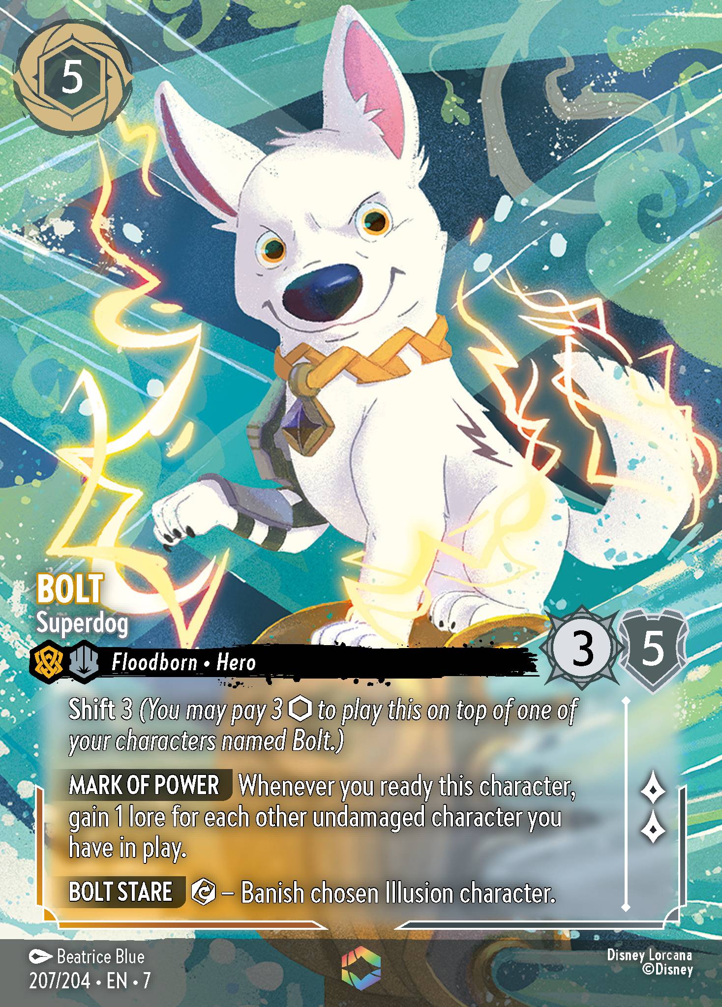 Bolt — Superdog Disney Lorcana card